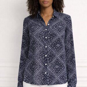 DENIM JEANS & CASUALS- Printed Button Up - Large